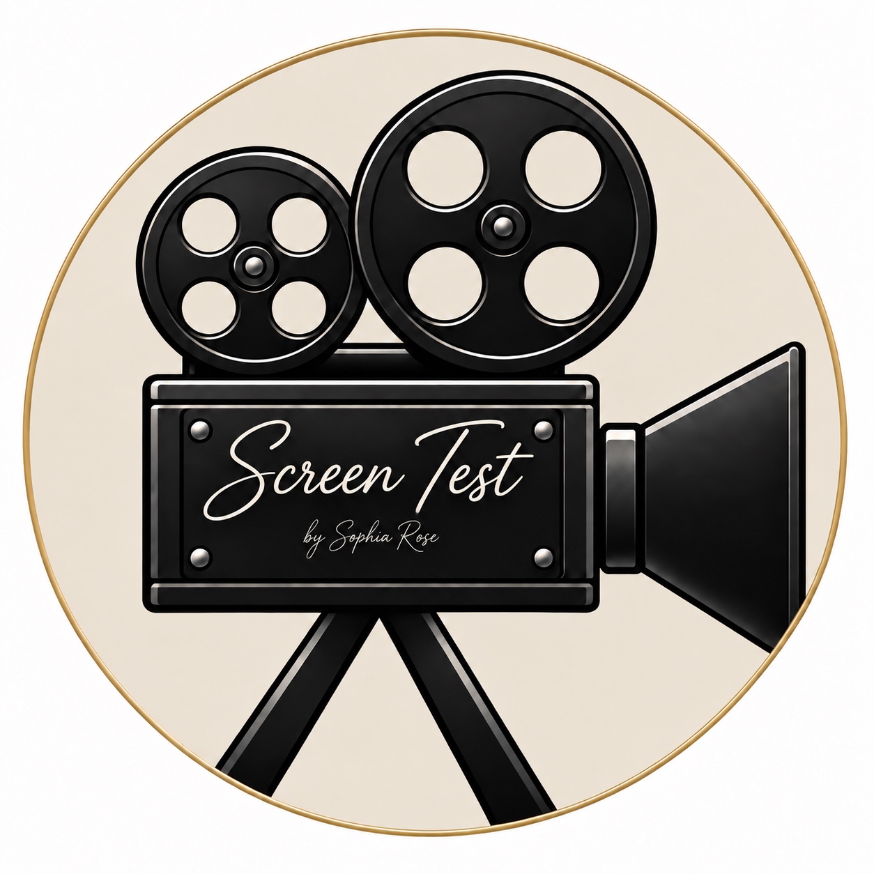 Vintage film camera logo